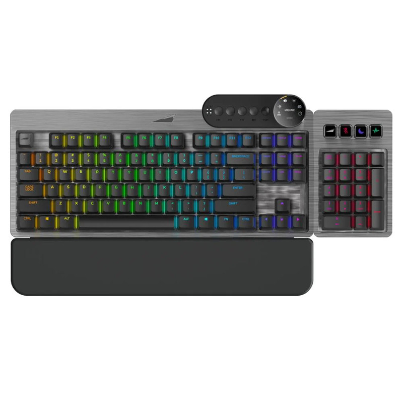 Mountain Everest Max Modular Mechanical Gaming Keyboard - MX Red/ Gray - لوحة مفاتيح